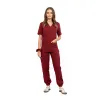 Spodnie medyczne SCRUBS MEDI TEDDY - LLEVANTI MERLOT SCRUB